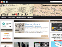 Tablet Screenshot of muslims4liberty.org